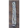 Image 2 : Pearl and diamond 3 strand bracelet 18k white gold