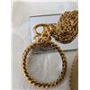 Image 3 : Chanel Vintage Chanel Vintage Gold tone double chain Monocle Pendant Necklace