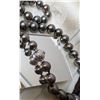 Image 4 : Mikimoto 18" (?) strand of graduated black pearls necklace