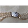 Image 3 : Vintage Mikimoto triple strand Akoya pearls necklace (stamped)