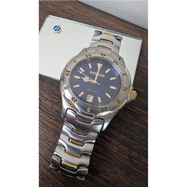 Wittnauer two tone dive watch