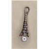 Image 2 : John Hardy (stamped) Sterling Silver Pearl and Diamond drop pendant