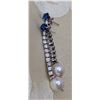Image 2 : Sapphire, Diamond and Pearl Dangle Earrings