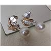 Image 2 : Mikimoto White Pearl Dangle Earrings 18k gold