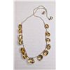 Vintage Delicate Seed Pearl and Citrine gem necklace
