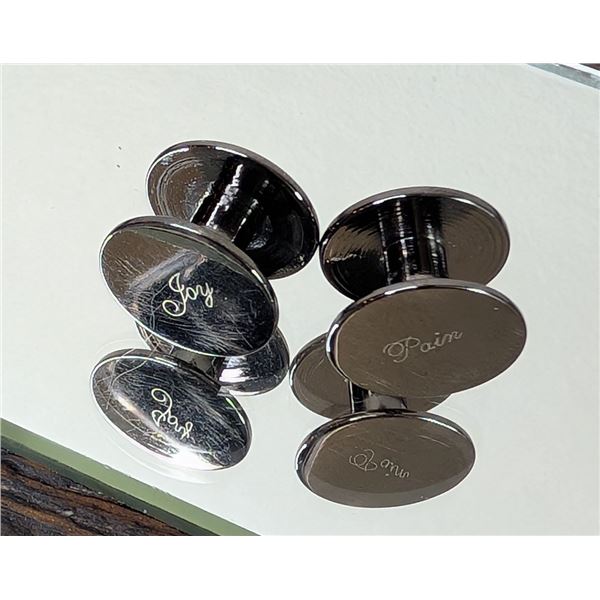 Joy/Pain Cufflinks/Tuxedo Studs
