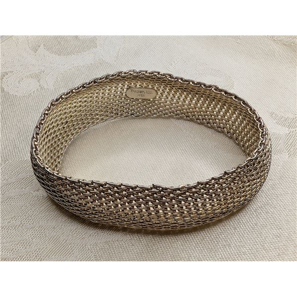 Tiffany & Co. Somerset Mesh Weave Bangle Bracelet