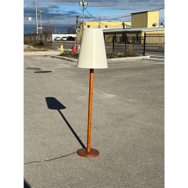 Teak Floor Lamp - Works - see all photos