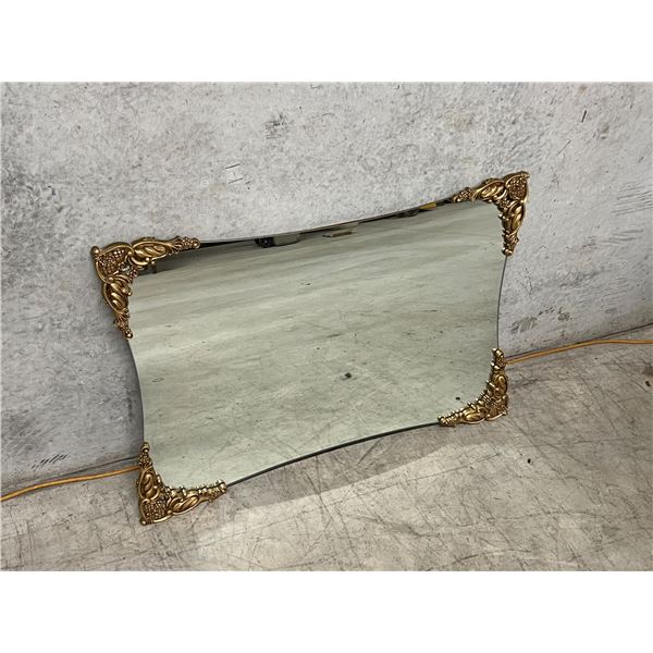 Vintage Decorative Mirror - Larger Approx: 37.5 x 25.5"