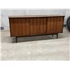Image 1 : Mid Century Sliding Door Credenza / Sideboard - Approx: 69.75 x 19 & 32"T