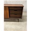 Image 3 : Mid Century Sliding Door Credenza / Sideboard - Approx: 69.75 x 19 & 32"T