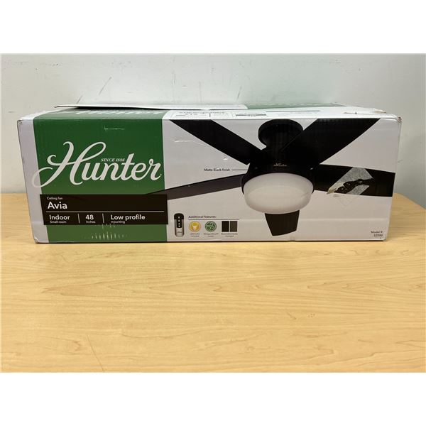 Hunter Avia 48" Indoor Fan (small room) - Looks new, see photos