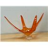 Image 1 : Signed with Sticker Chalet Canada Art Glass Stretch Centerpiece 18"W 10.5"T