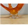 Image 2 : Signed with Sticker Chalet Canada Art Glass Stretch Centerpiece 18"W 10.5"T