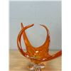 Image 4 : Signed with Sticker Chalet Canada Art Glass Stretch Centerpiece 18"W 10.5"T