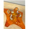 Image 5 : Signed with Sticker Chalet Canada Art Glass Stretch Centerpiece 18"W 10.5"T