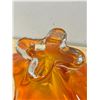 Image 6 : Signed with Sticker Chalet Canada Art Glass Stretch Centerpiece 18"W 10.5"T