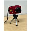 Image 2 : Red Canon HD Power Shot SX160IS Digital Camera With Tripod 16.0 Megapixel 16x optical zoom