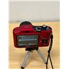 Image 7 : Red Canon HD Power Shot SX160IS Digital Camera With Tripod 16.0 Megapixel 16x optical zoom