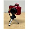 Image 8 : Red Canon HD Power Shot SX160IS Digital Camera With Tripod 16.0 Megapixel 16x optical zoom