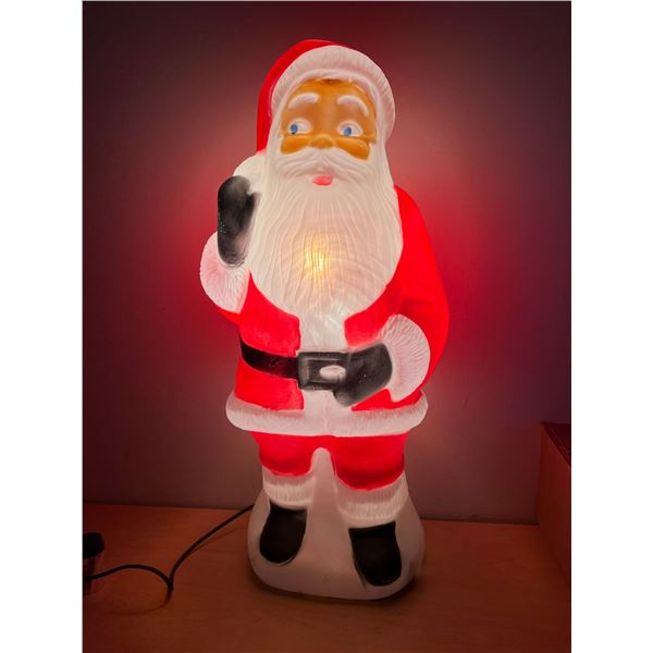 33" Santa Clause Light Up Blow Mold - works
