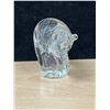 Image 4 : Canadian Artevargas Handmade Art Glass Bear - Approx: 4"W 3.75"T