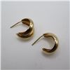 Image 4 : 10K yellow gold earrings.  Beautiful!  Marked 10K on post