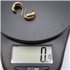 Image 5 : 10K yellow gold earrings.  Beautiful!  Marked 10K on post