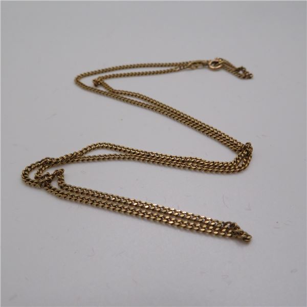 10K yellow gold chain.  Nice sturdy chain.  20.5"