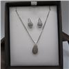 Image 2 : 925 silver necklace and earrings gift set.  Absolutely beautiful and ready to be a Christmas gift!