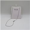 Image 3 : 925 silver necklace and earrings gift set.  Absolutely beautiful and ready to be a Christmas gift!