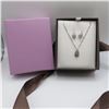 Image 7 : 925 silver necklace and earrings gift set.  Absolutely beautiful and ready to be a Christmas gift!