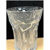 Image 4 : Amazing Large Frosted Glass Embossed Forest / Trees Vase 10.25"T & 7.5"W