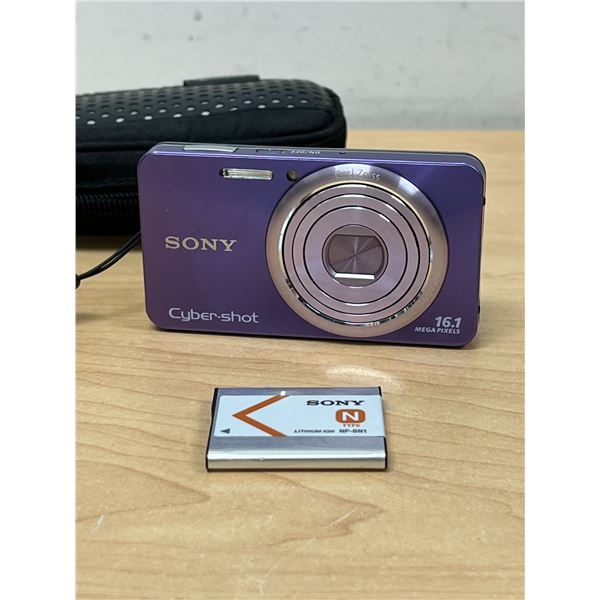 Purple Sony Cyber-Shot DSC-W570 Digital Camera 16.1 Megapixels 5x zoom