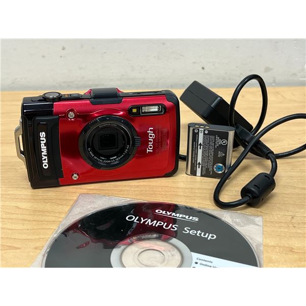 RED Olympus Tough Stylus TG-2 Digital Camera Waterproof / Shockproof Full HD