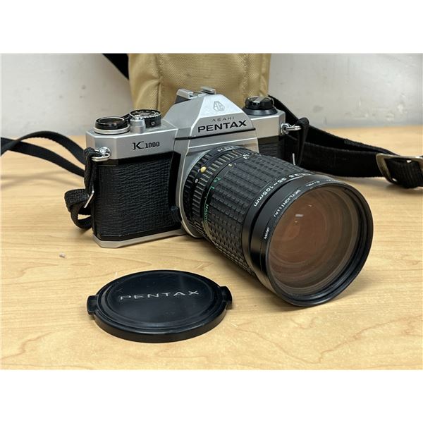 Vintage Asahi Pentax K1000 Film Camera & accessories as pictured - not tested