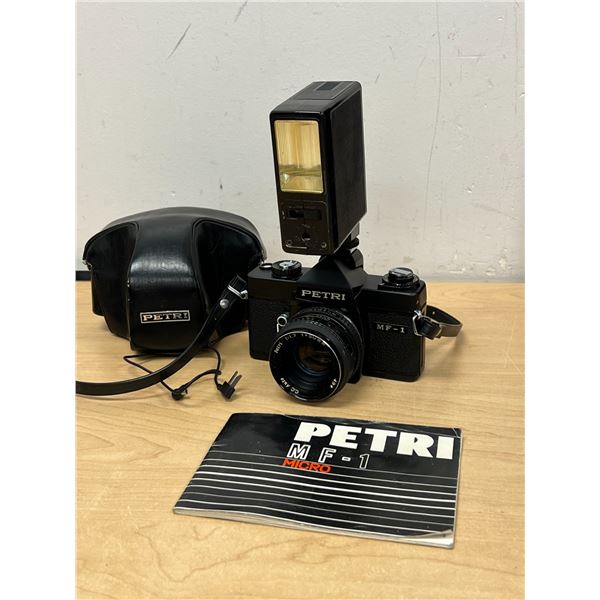 Vintage Petri MF-1 Film Camera & accessories as pictured - not tested