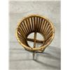 Image 2 : Bamboo / Wicker 2 Pc Plant Stand - approx: 28"T 12"W