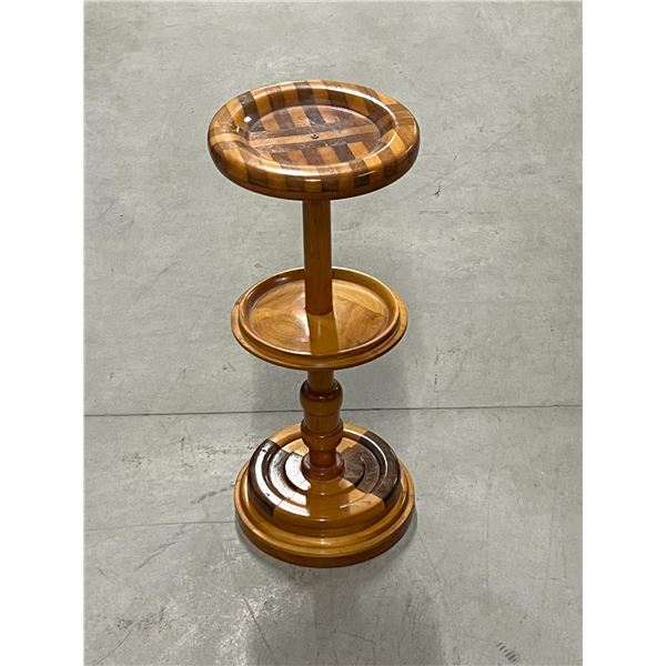 Solid Wood Stand - Plant / Ashtray 25"T 10.75"W