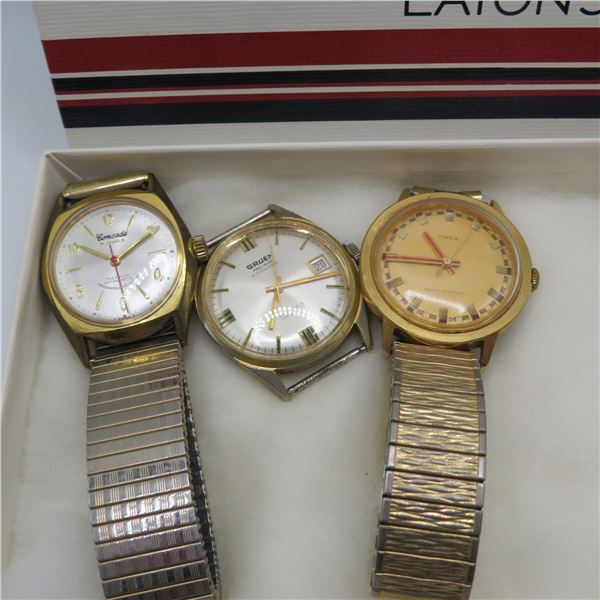 Vintage Men's watch lot - see description and photos