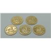 Image 3 : #1 14K GOLD .85 GRAMS 5 MINIATURE KRUGERRAND COINS