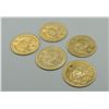 Image 5 : #1 14K GOLD .85 GRAMS 5 MINIATURE KRUGERRAND COINS
