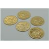 Image 6 : #1 14K GOLD .85 GRAMS 5 MINIATURE KRUGERRAND COINS