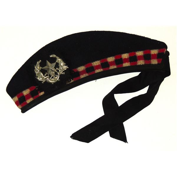 #7 WORLD WAR TWO BRITISH GLENGARRY HAT+ BADGE