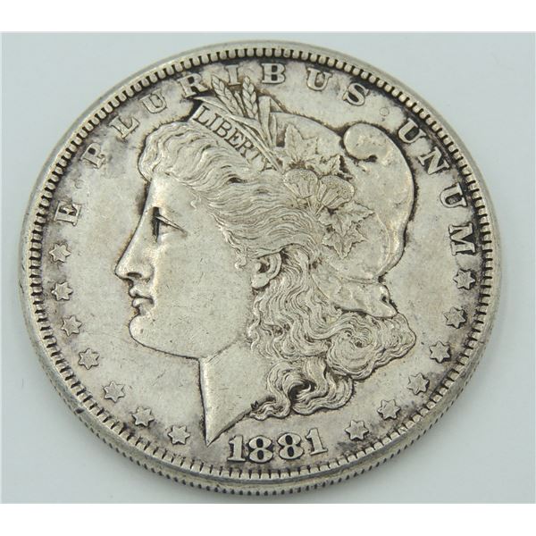 #20 UNITED STATES 1881 MORGAN SILVER DOLLAR COIN S