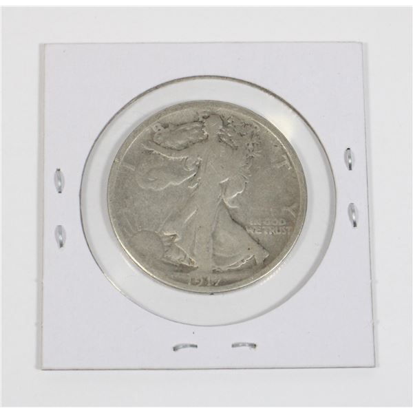 #24 UNITED STATES 1917 HALF DOLLAR SILVER COIN