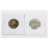 Image 1 : #32 2 UNITED STATES SILVER QUARTERS 1938 1964 1967