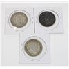 Image 2 : #49 WW2 CANADA 1942 SILVER 50 CENT COIN LOT OF 3