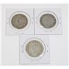 Image 2 : #50 WW2 CANADA 1943 SILVER 50 CENT COIN LOT OF 3