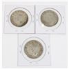 Image 2 : #51 WW2 CANADA 1944 SILVER 50 CENT COIN LOT OF 3